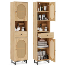 Load image into Gallery viewer, Tangkula Tall Bathroom Storage Cabinet