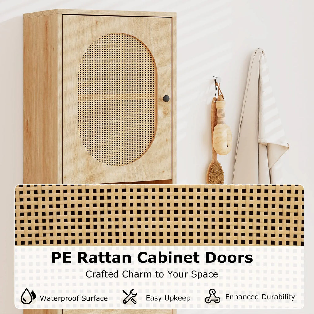 Tangkula Tall Bathroom Storage Cabinet
