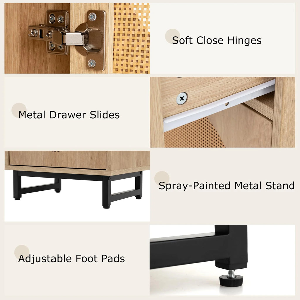 Tangkula Tall Bathroom Storage Cabinet
