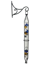 Load image into Gallery viewer, Glassic Gifts Outdoor Hanging Galileo Thermometer, Colored Glass Orbs with Free Bracket