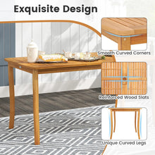 Load image into Gallery viewer, Tangkula Outdoor Table and Cushioned Chairs Set with 1.97” Umbrella Hole