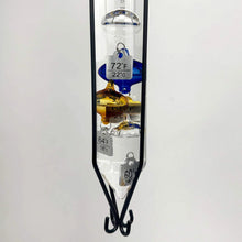Load image into Gallery viewer, Glassic Gifts Outdoor Hanging Galileo Thermometer, Colored Glass Orbs with Free Bracket