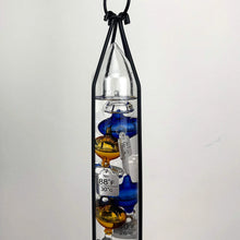 Load image into Gallery viewer, Glassic Gifts Outdoor Hanging Galileo Thermometer, Colored Glass Orbs with Free Bracket