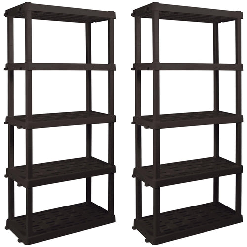 Hyper Tough Large 5 - Tier Shelving Unit, W36 x D18 x H74